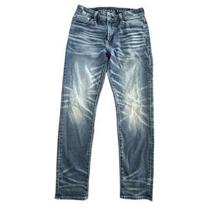 American Eagle Airflex + Men’s Athletic Skinny Distressed Jeans 30 x 30